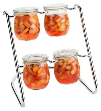 Gestell mit 4 Weckgläsern Contacto - CPGASTRO