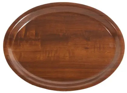 Ovales Tablett 23 x 16 cm Nussbaum, nicht rutschfest Contacto - CPGASTRO