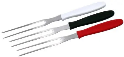 Edelstahl Aufschnittgabel-Set 3 Stück rot schwarz weiß - CPGASTRO