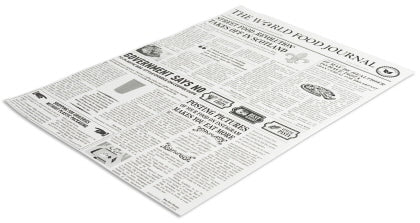 Wachspapier, 35 x 25 cm Motiv: Zeitung, 500 Blatt Contacto - CPGASTRO