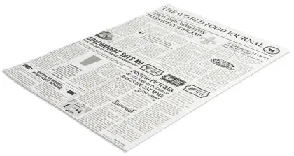 Wachspapier 35 x 25 cm Motiv: Zeitung 500 Blatt - CPGASTRO