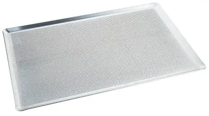 Backblech perforiert 60x40cm mit schräg zulaufendem Rand - CPGASTRO