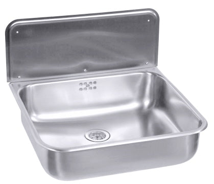 Waschbecken mit Überlauf mit Konsole, Bodenventil Contacto - CPGASTRO