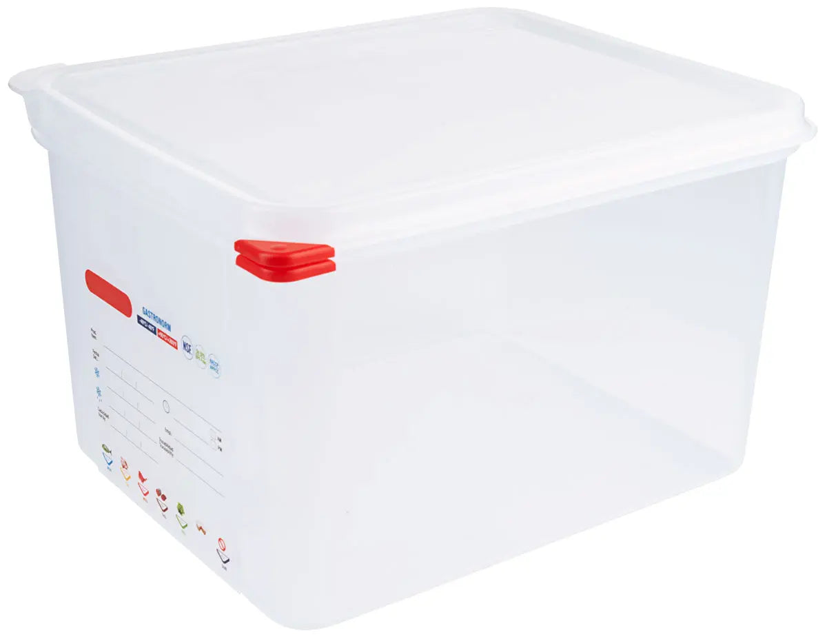 Behälter GN 1/2 200 mm mit HACCP Farbclip Deckel - CPGASTRO