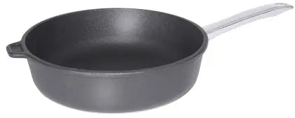 Contacto Edelstahl Bratpfanne, tiefe Form 24 cm Aluminiumguss mit Antihaft CPGastro.de