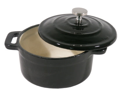 Mini Cocotte, 10 cm schwarz Contacto - CPGASTRO