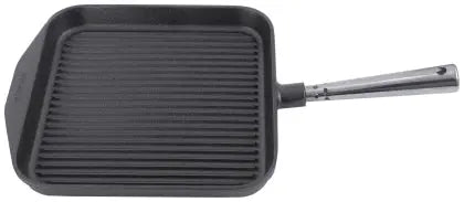 Edelstahl Eisenguss-Grillpfanne 24 cm quadratisch - CPGASTRO