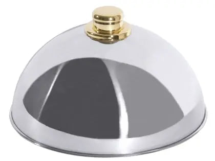 Tellerglocke 25 cm mit goldfarbenen Griffknopf Contacto - CPGASTRO