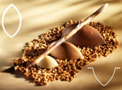 Backmatte Klößchen 84 x 44 mm Flexipan, schwarz, GN 1/1 Contacto - CPGASTRO