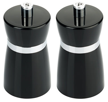 Salz-/Pfeffermühlen-Set schwarz, 10 cm Contacto - CPGASTRO