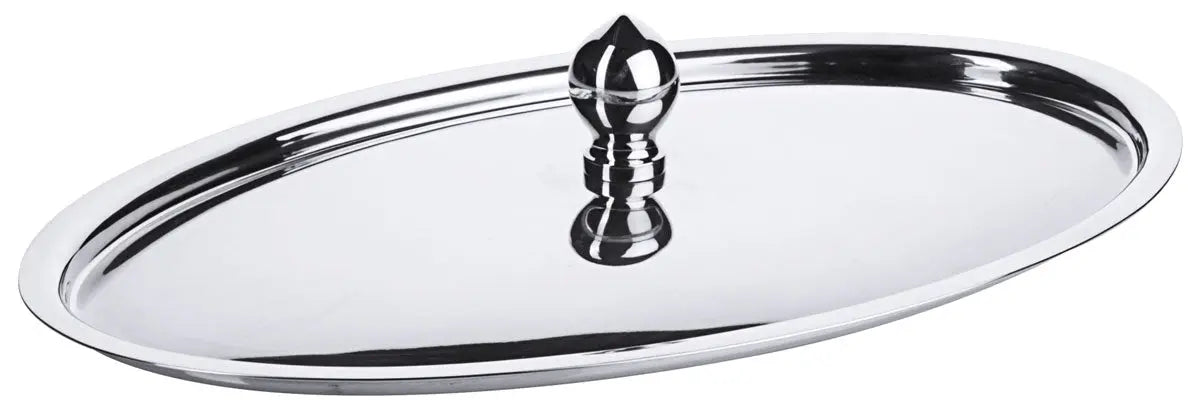 Contacto Edelstahl Knopfdeckel oval /260