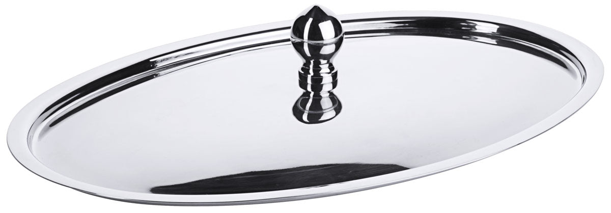 Contacto Edelstahl Knopfdeckel oval /280