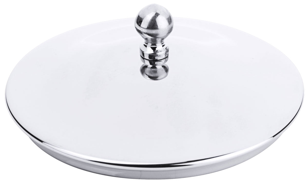 Contacto Edelstahl Knopfdeckel /100