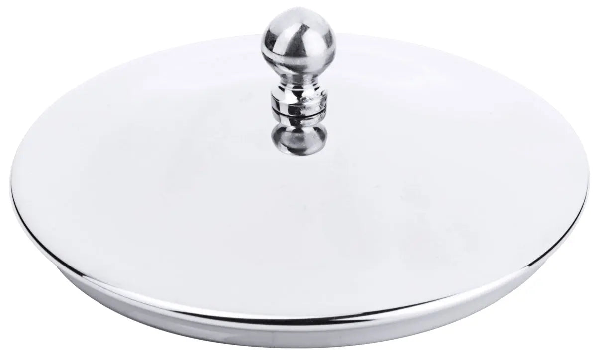 Contacto Edelstahl Knopfdeckel /100