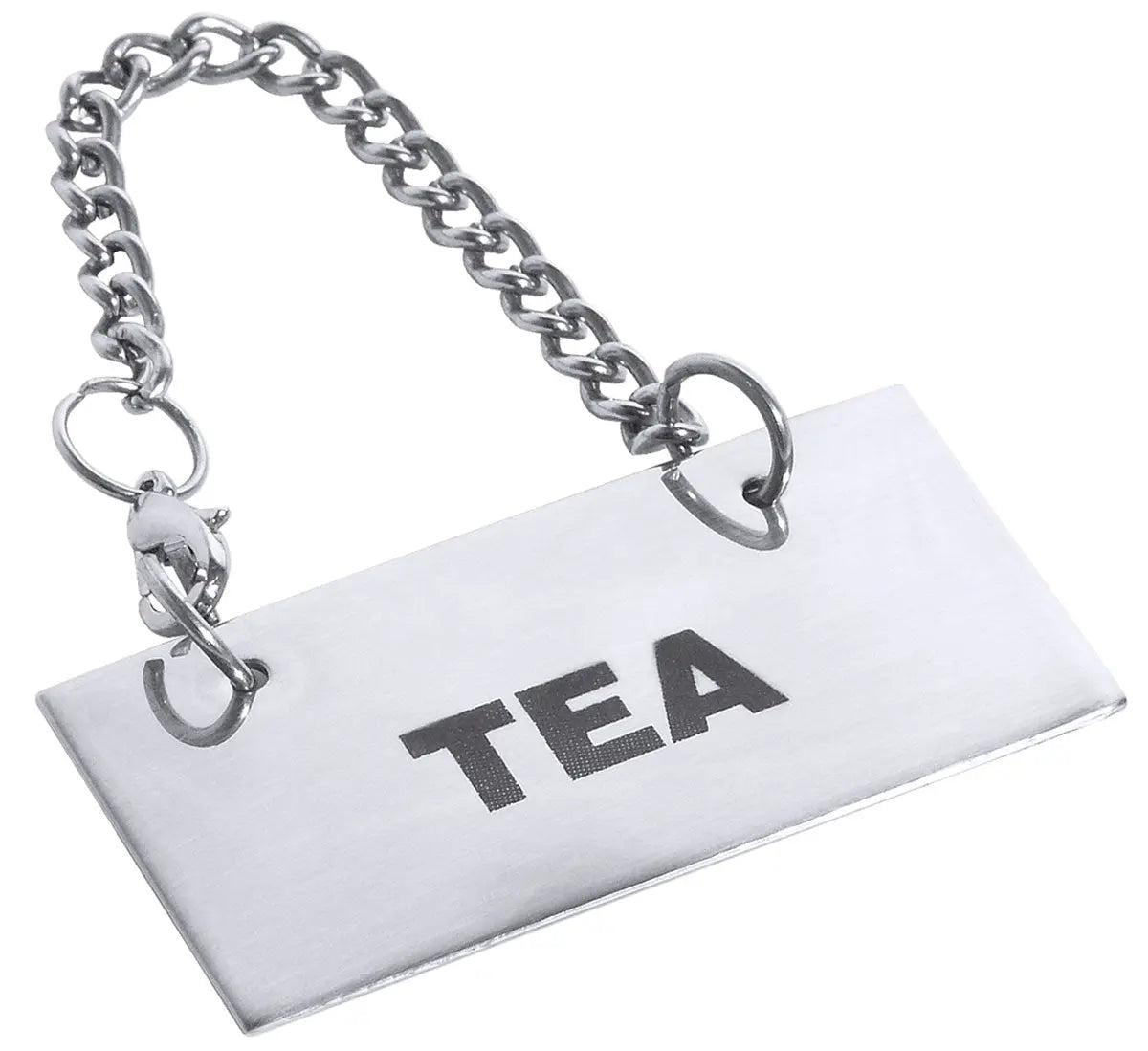 Contacto Edelstahl Schild für Kannen: TEA