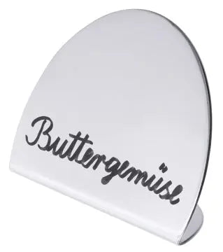 Edelstahl Buffet-Schild halbrund - CPGASTRO