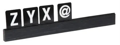 Buchstabenleiste schwarz - CPGASTRO