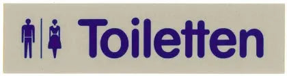Wortschild TOILETTEN - CPGASTRO