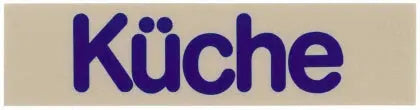 Wortschild KÜCHE - CPGASTRO