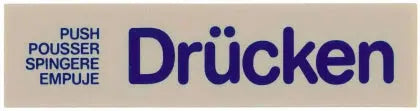 Wortschild DRÜCKEN Contacto - CPGASTRO