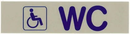 Schild BEHINDERTEN WC (Symbol) Contacto - CPGASTRO