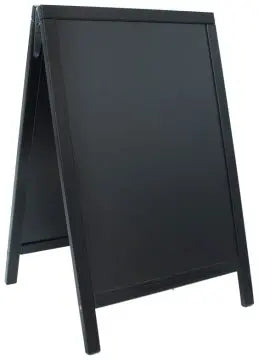 Doppeltafel 85x55cm, schwarz Contacto - CPGASTRO