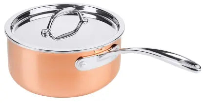 Stielkasserolle 16 cm Kupfer aus Mehrschichtmaterial Gastronics - CPGASTRO