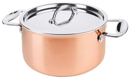 Contacto Edelstahl Fleischtopf Kupfer 20 cm aus Mehrschichtmaterial CPGastro.de