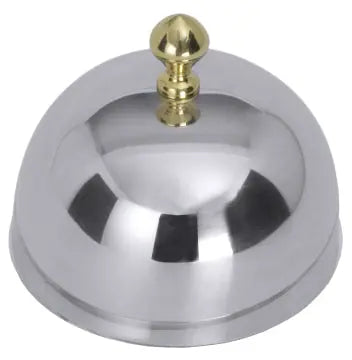 Contacto Edelstahl Deckel zu Butterschale 8889 mit vergoldetem Knopf CPGastro.de