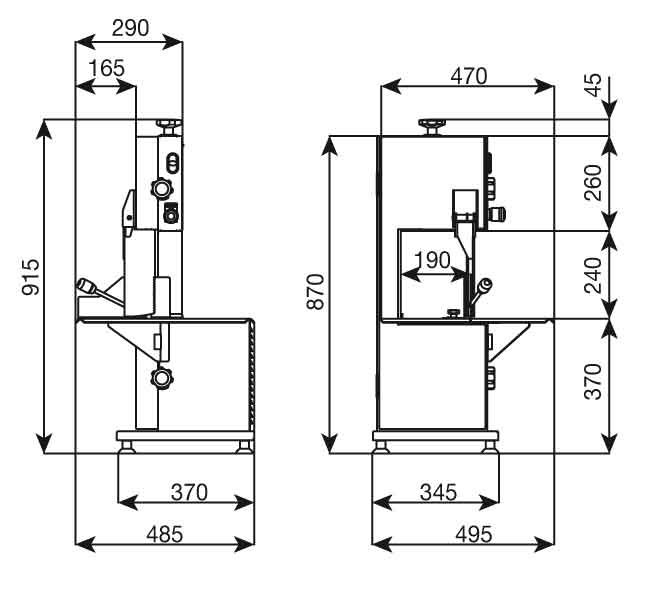 Knochensäge C/E165 Sägeblatt 1600 mm Superior Line Gastronics - CPGASTRO