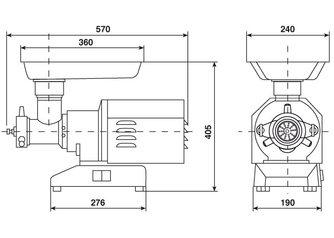 Fleischwolf M32 200 kg/h Premium Line Gastronics - CPGASTRO