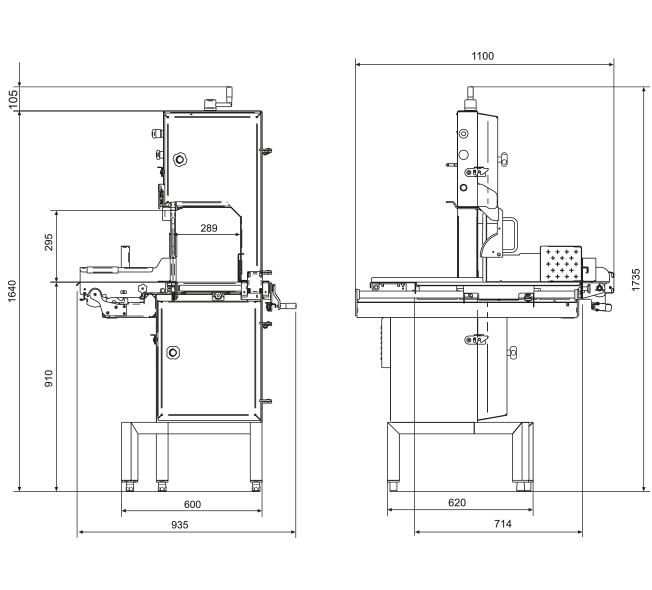Knochensäge C/E249P Sägeblatt 2500 mm Lux Line Gastronics - CPGASTRO