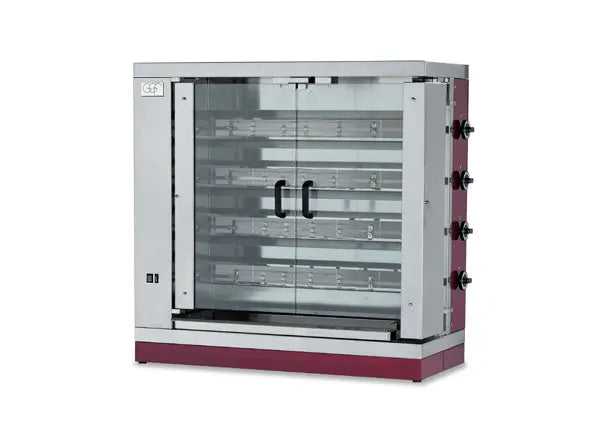 GGF G-4S Gas-Hähnchengrill – Professioneller Edelstahl Grillofen für Gastronomie Grillhähnchen GGF - CPGASTRO