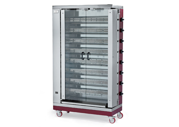 GGF G-8S Gas-Hähnchengrill – Professioneller Edelstahl Grillofen für Gastronomie Grillhähnchen