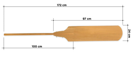 Holzschaufel für Pizza und Brot – Perfekt für die Gastronomie zweiteilig Premium Line Gastronics - CPGASTRO