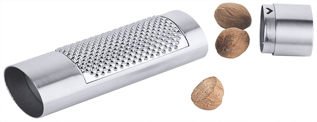 Edelstahl Muskatreibe oval 4,5 cm Contacto - CPGASTRO