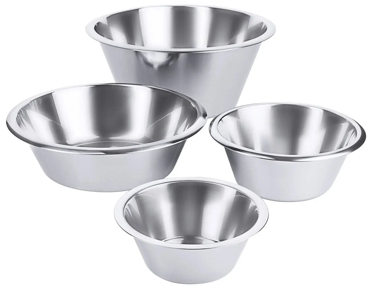 Edelstahl Schüssel 0,5-14 Liter flache konische Form Contacto - CPGASTRO