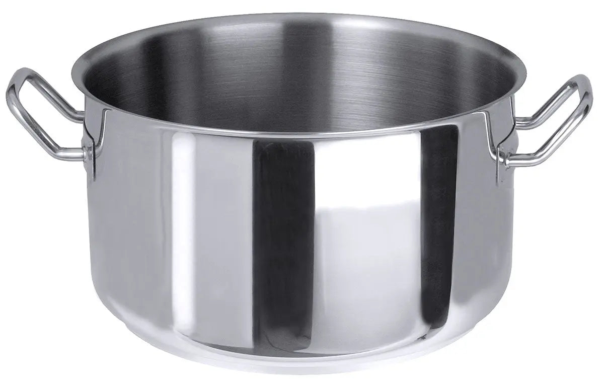 Edelstahl Kochtopf niedrig Ø 16-50 cm / Serie 2000 hochglänzend Contacto - CPGASTRO