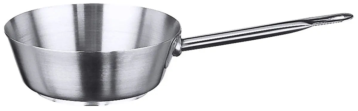 Edelstahl Sauteuse mit Rohrgriff gerade auslaufender Rand 16-24 cm Contacto - CPGASTRO