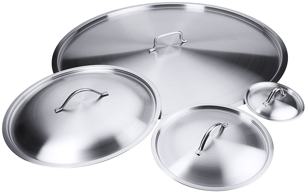 Edelstahl Deckel für Serie 2100 Kochtopf Bratpfanne Stielkasserolle 12-60cm Contacto - CPGASTRO