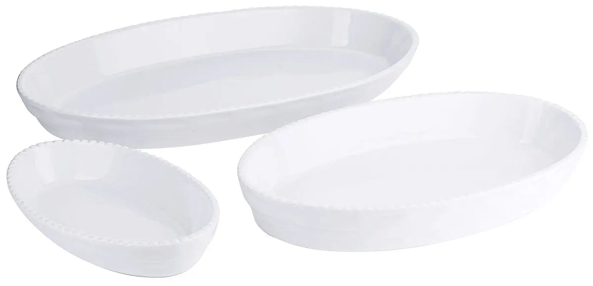 Auflaufform Backform Porzellan weiß 48,0 x 30,0 x H6,5 cm Contacto - CPGASTRO