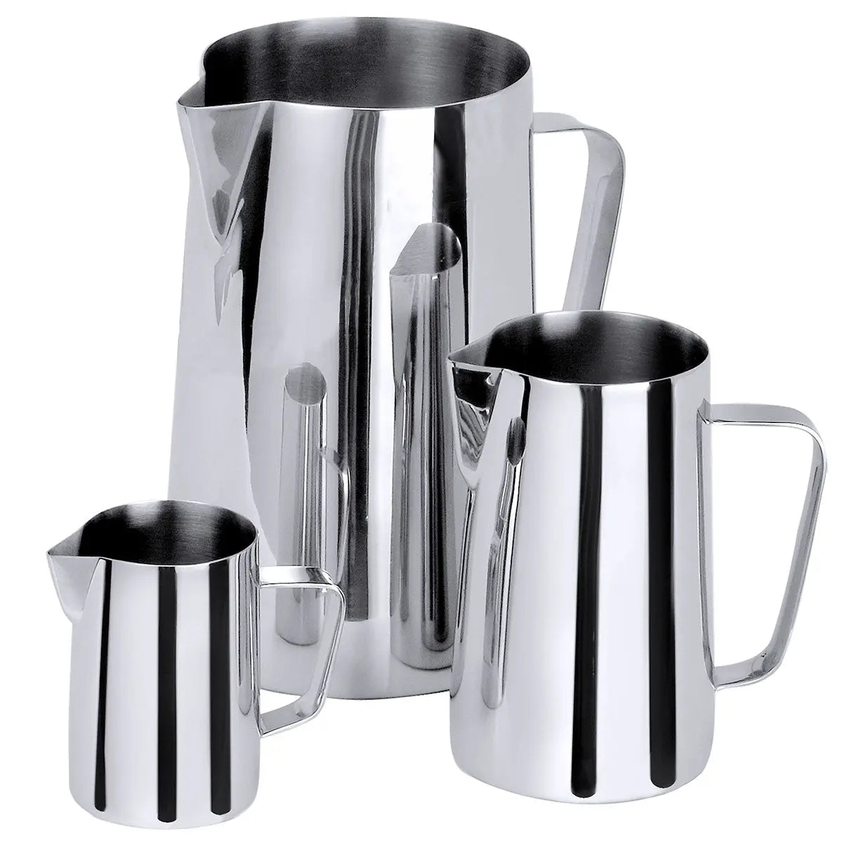 Edelstahl Milchkanne Wasserkanne 0,3 bis 5 Liter hochglänzend Contacto CPGASTRO
