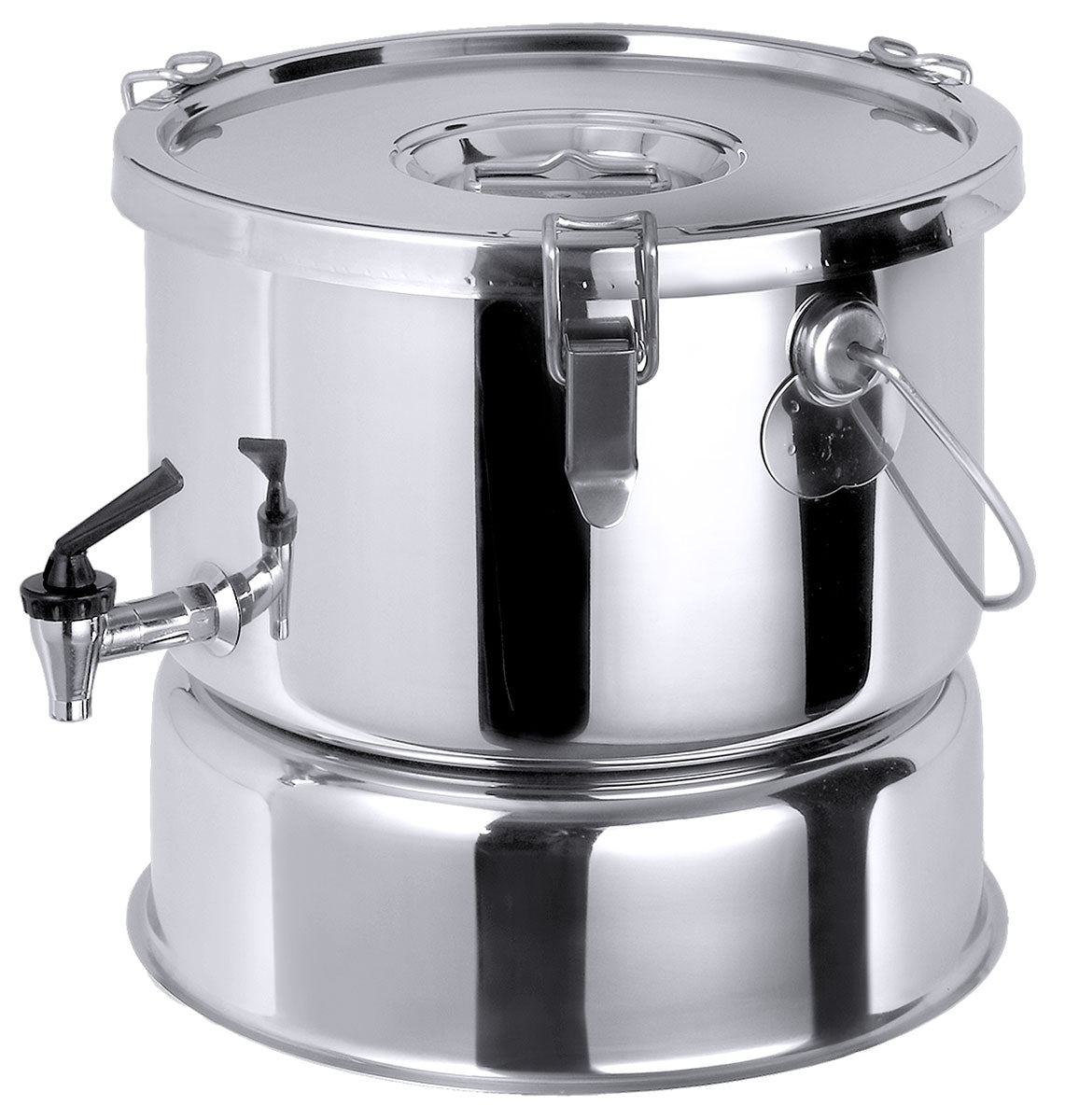 Edelstahl Isolierter Behälter 10 bis 20 Liter mit Hahn & Distanzboden Contacto - CPGASTRO