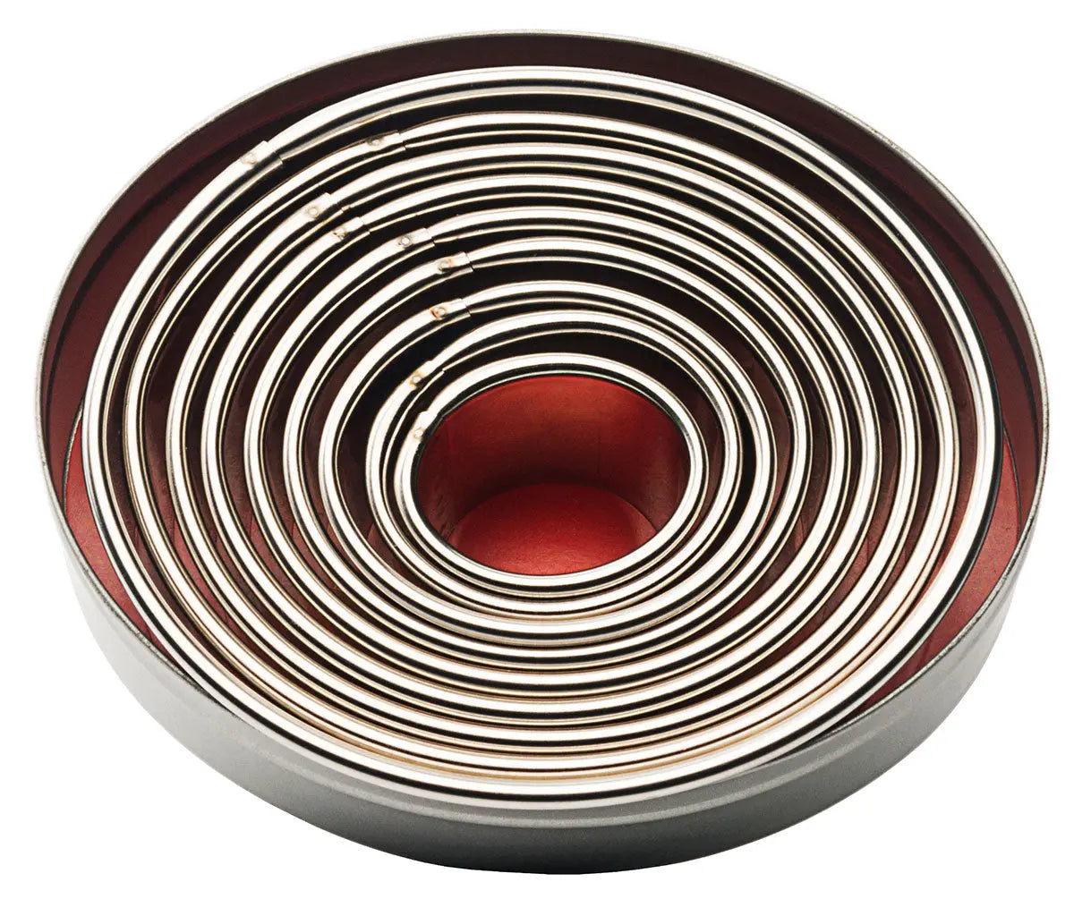 Ausstechformen Edelstahl oval glatt 9-teile Contacto - CPGASTRO