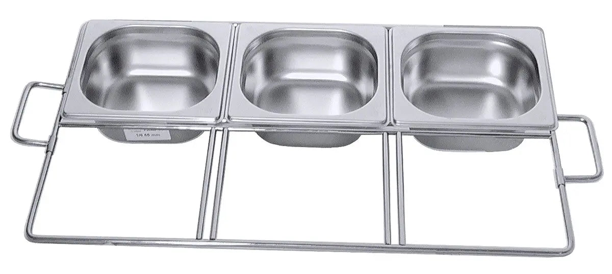 Edelstahl GN 1/1 System-Einschubrahmen für Gastronormbehälter 1/6 Contacto - CPGASTRO