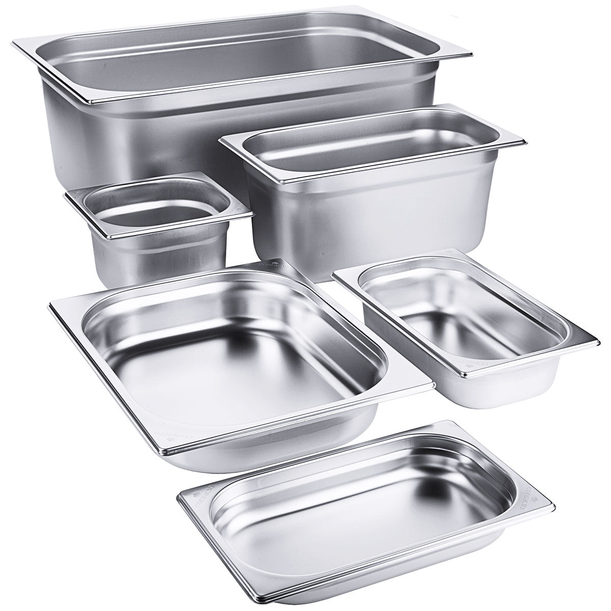 Gastronormbehälter GN-Behälter Edelstahl 0,8mm Stärke alle Größen Contacto - CPGASTRO