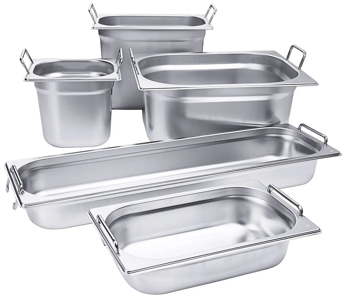 Edelstahl GN-Behälter mit Fallgriffen Contacto - CPGASTRO