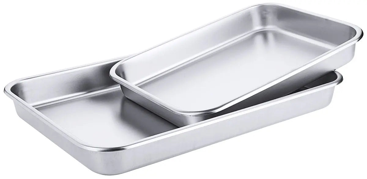 Edelstahl Schale rechteckig Länge 35-65 cm matt poliert Contacto - CPGASTRO