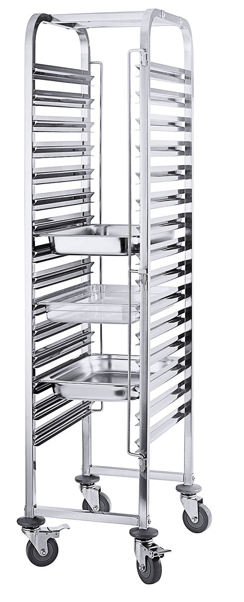 Edelstahl GN 1/1 Regalwagen unmontiert für Gastronormbehälter 175 cm Contacto - CPGASTRO
