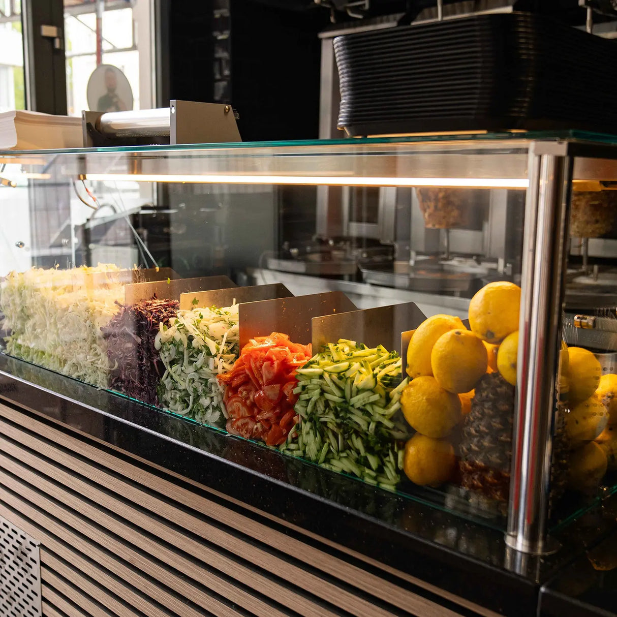 Trenner für Salattheke aus Plexiglas Salattrenner universal GN 540x220x5mm Gastronics - CPGASTRO